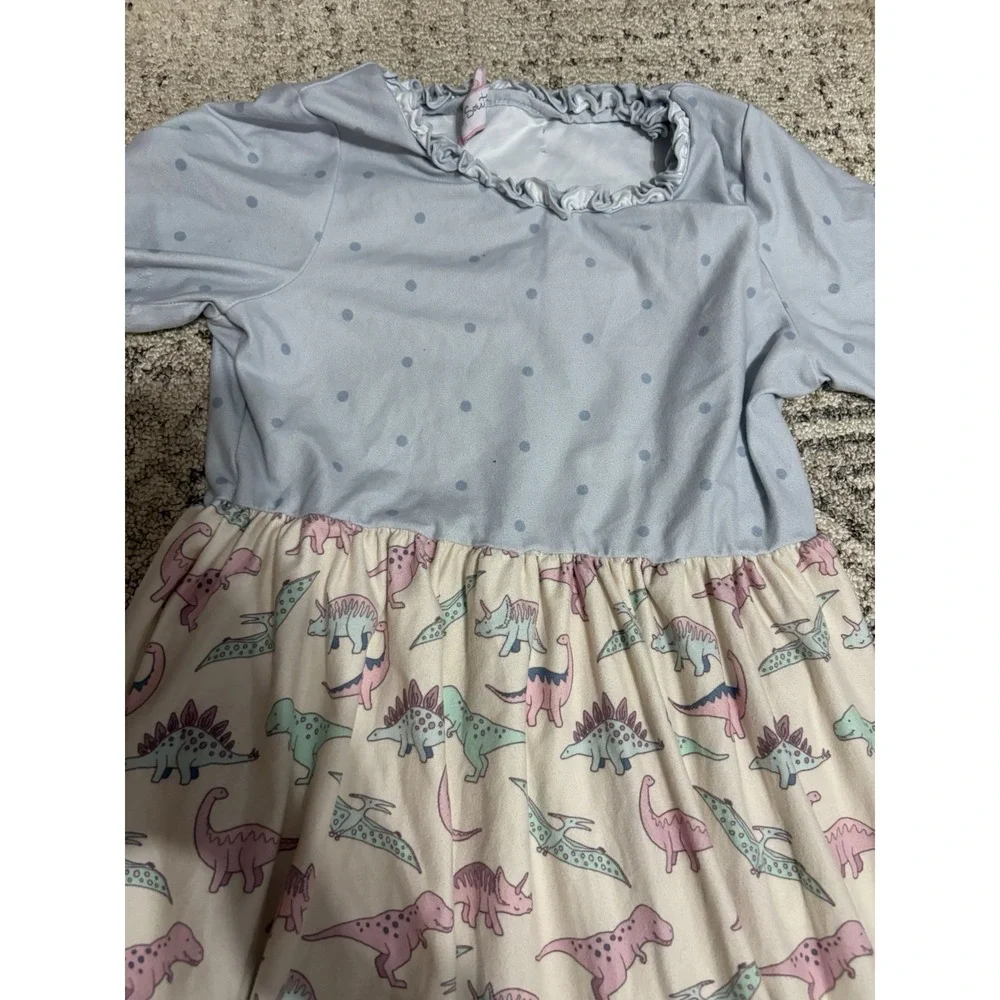 Girls Sweet Honey Long Dinosaur Nightgown